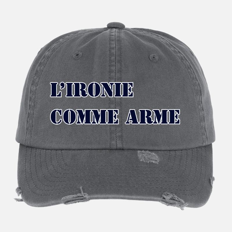 IRONIE ALS WAFFE Flexfit Vintage Destroyed Cap