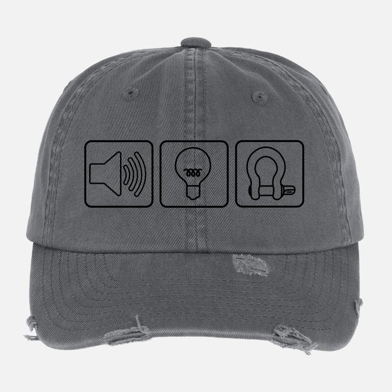 Sound Light Rigging Logo Flexfit Vintage Destroyed Cap