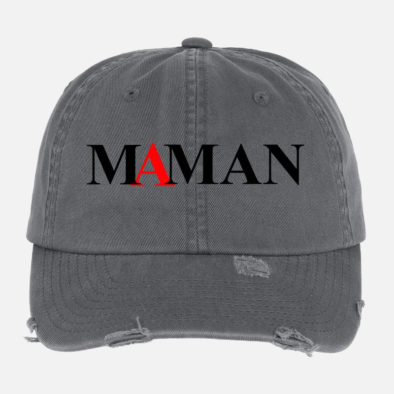 maman Casquette vintage effet usé Flexfit