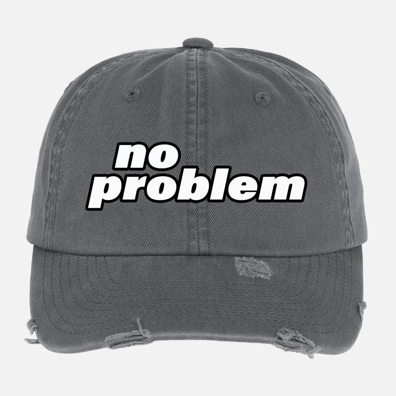 NO PROBLEM Flexfit Vintage Destroyed Cap