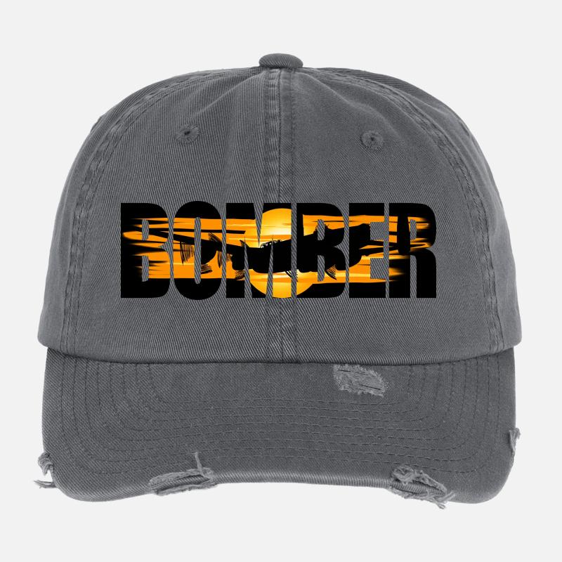 Bomber Avro Lancaster Flexfit Vintage Destroyed Cap