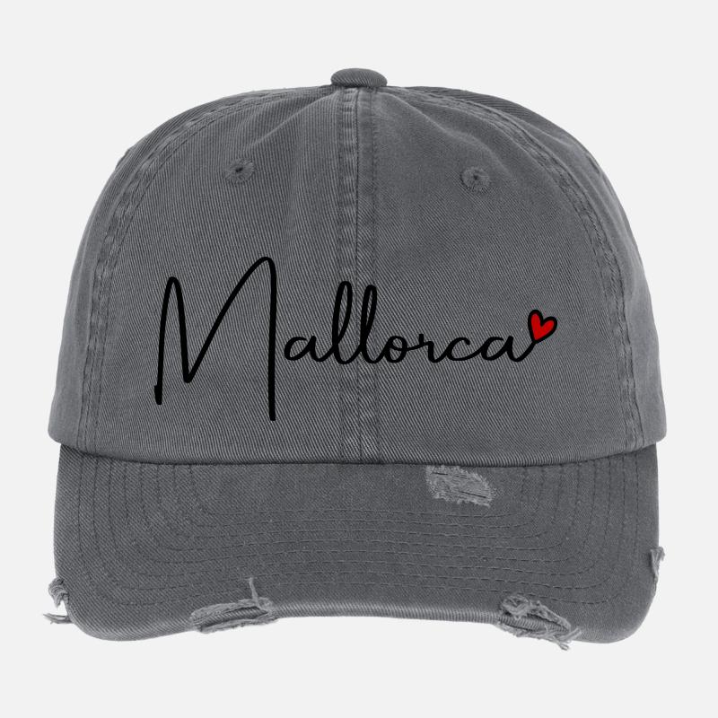 Cœur de Majorque Casquette vintage effet usé Flexfit