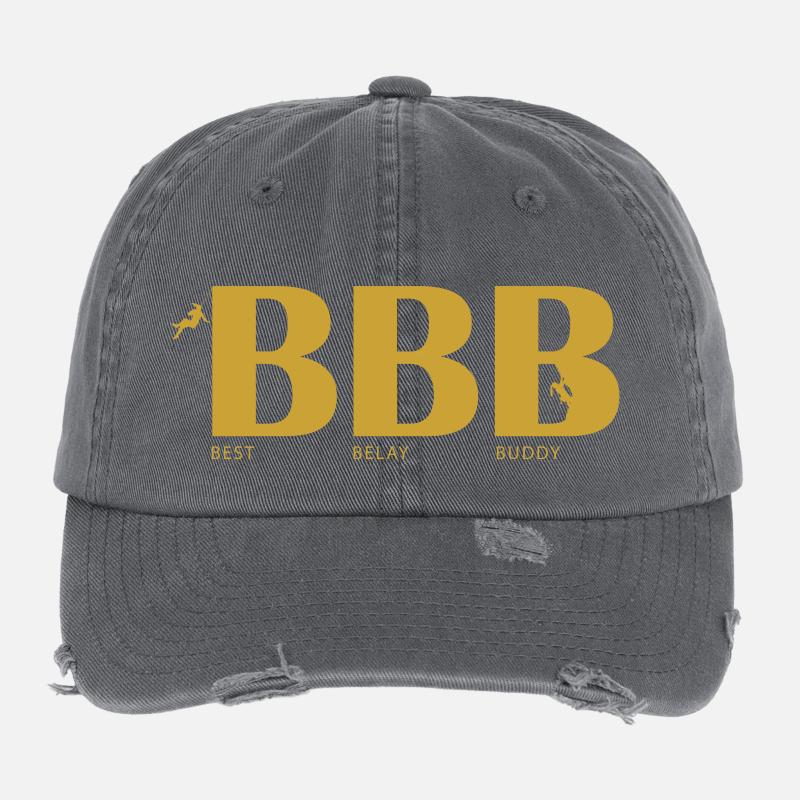 Meilleur compagnon d’assurage Casquette vintage effet usé Flexfit