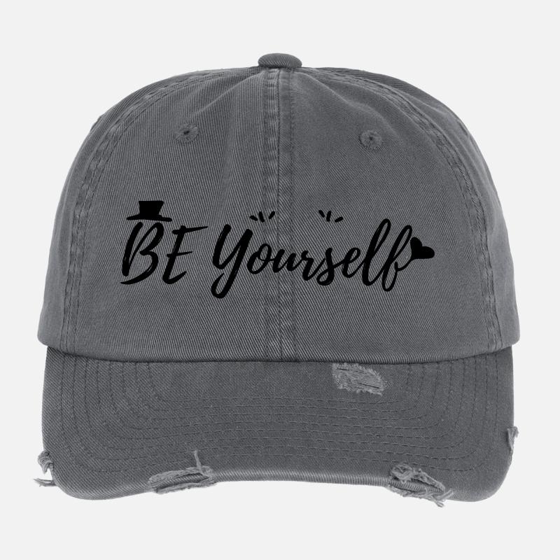 Be Yourself Flexfit Vintage Destroyed Cap