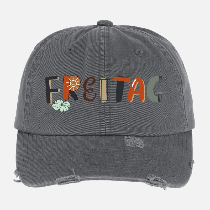 Friday Weekday Flexfit Vintage Destroyed Cap