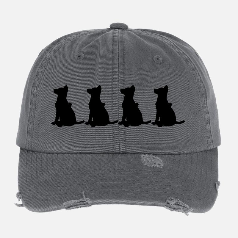 German Shepherd Flexfit Vintage Destroyed Cap