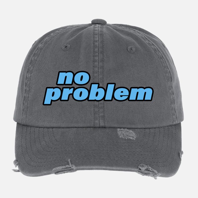 NO PROBLEM Flexfit Vintage Destroyed Cap