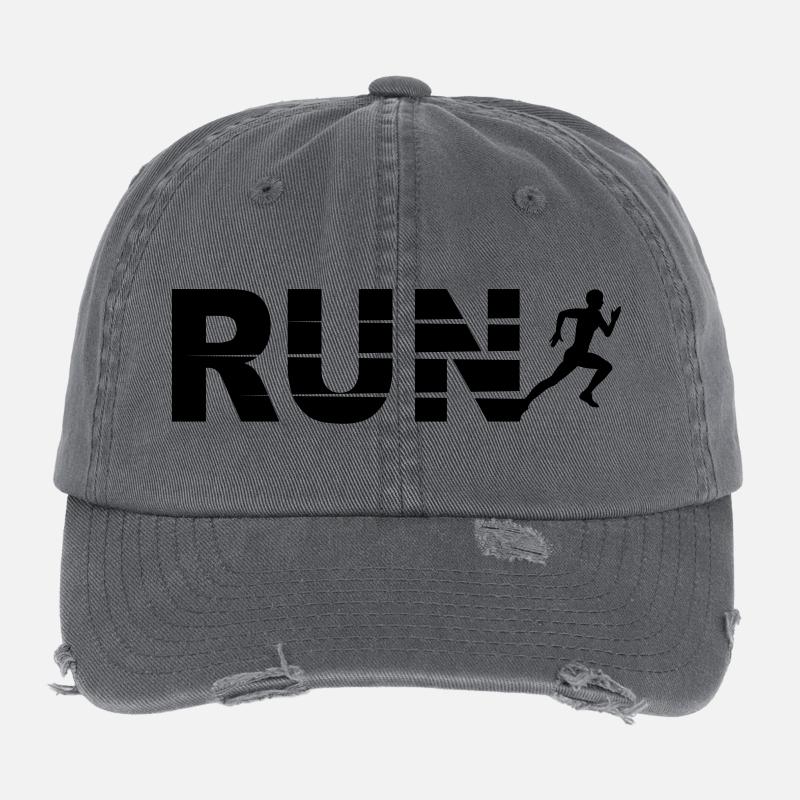 Run, running Flexfit Vintage Destroyed Cap