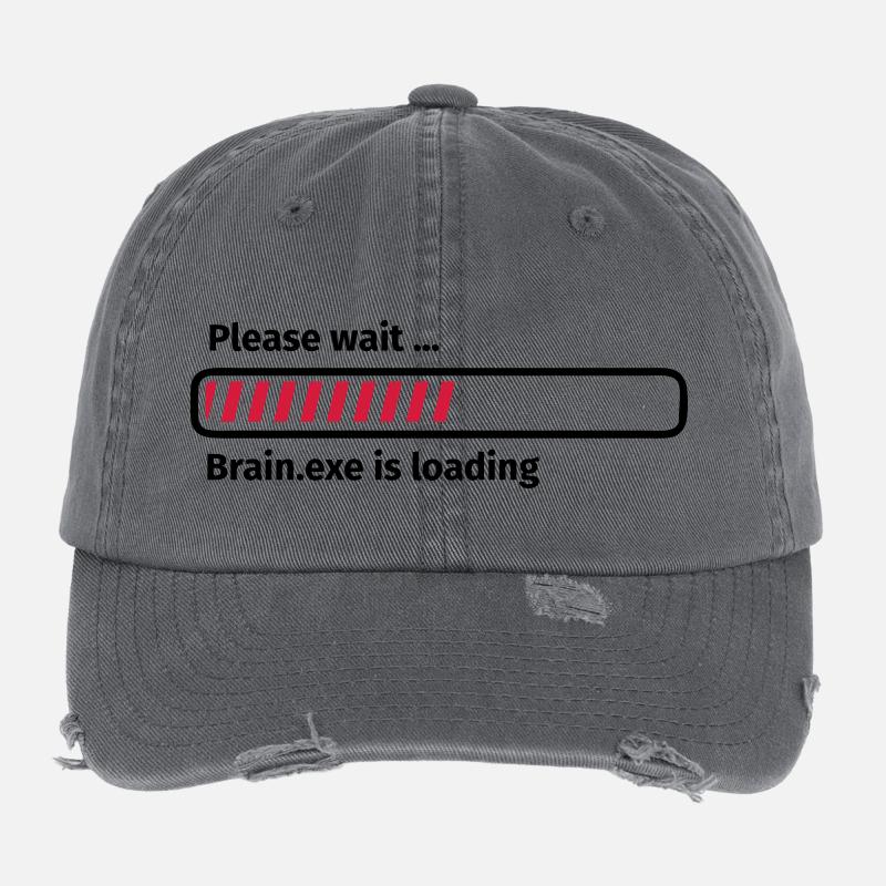 Please wait brain.exe is loading Flexfit Vintage Destroyed Cap