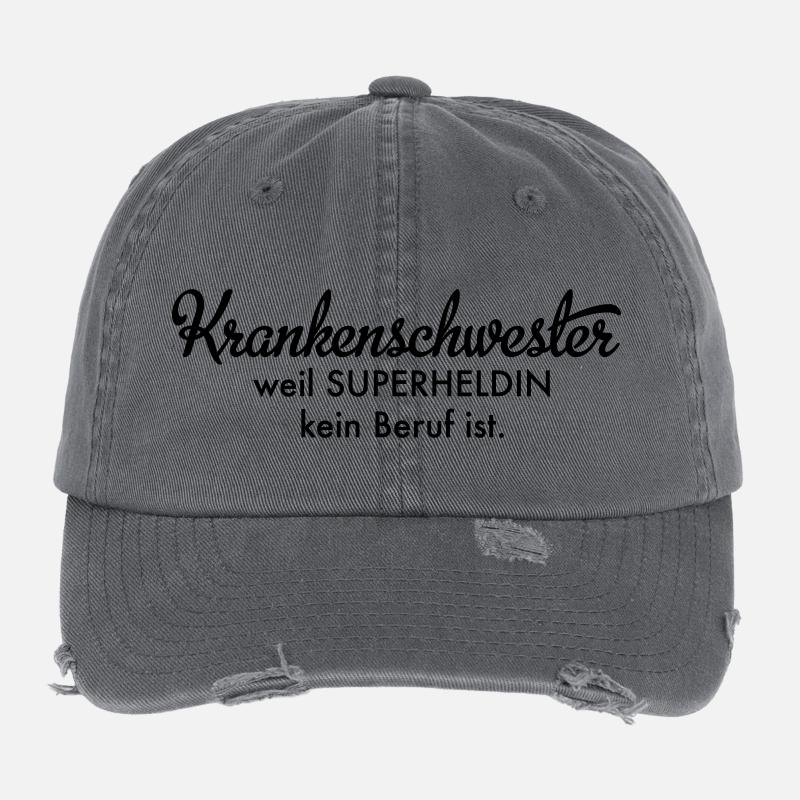 Krankenschwester Flexfit Vintage Destroyed Cap