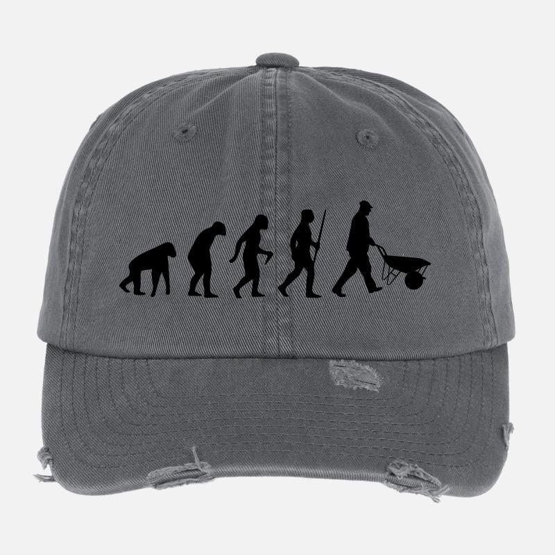 HANDWERKER EVOLUTION (BAUSTELLEN SHIRT) Flexfit Vintage Destroyed Cap