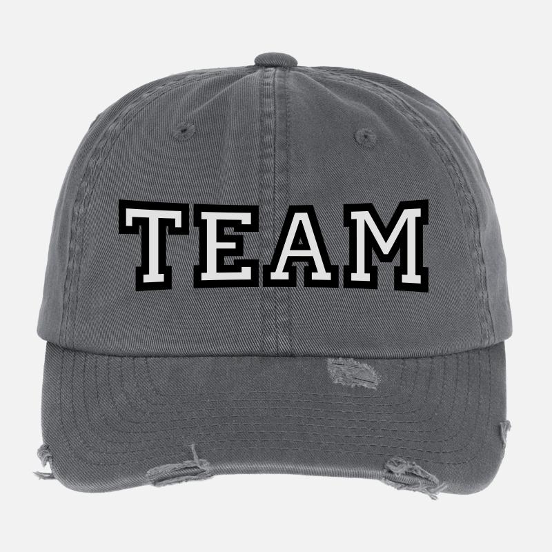 team Flexfit Vintage Destroyed Cap