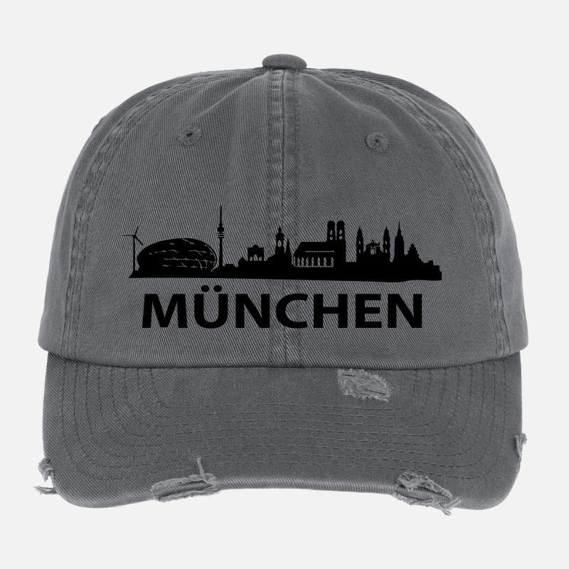 munchen Flexfit Vintage Destroyed Cap