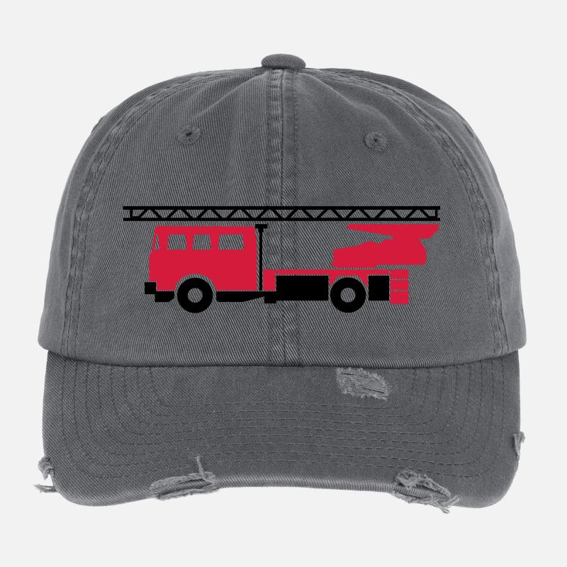 Feuerwehrauto (fire engine) Flexfit Vintage Destroyed Cap