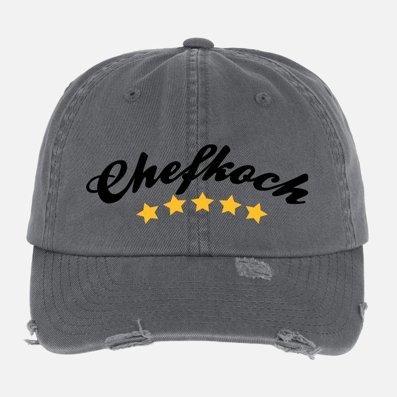 chef cook Flexfit Vintage Destroyed Cap