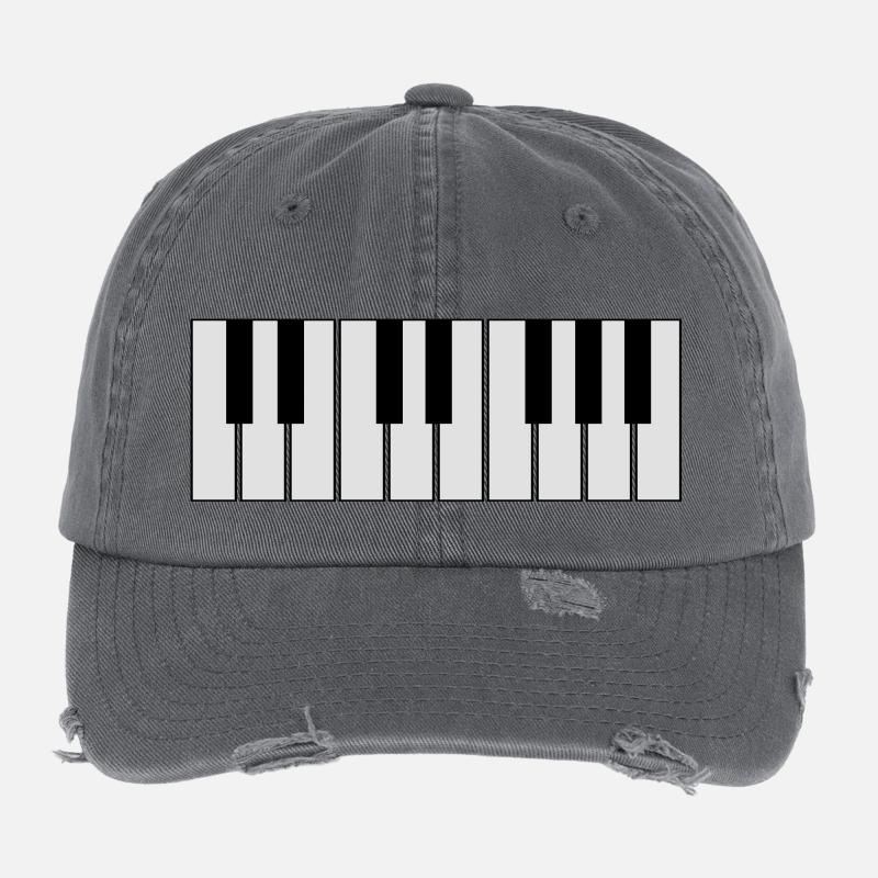 keyboard Flexfit Vintage Destroyed Cap