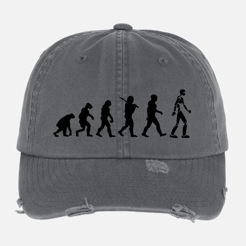 Roboter-Entwicklung Flexfit Vintage Destroyed Cap