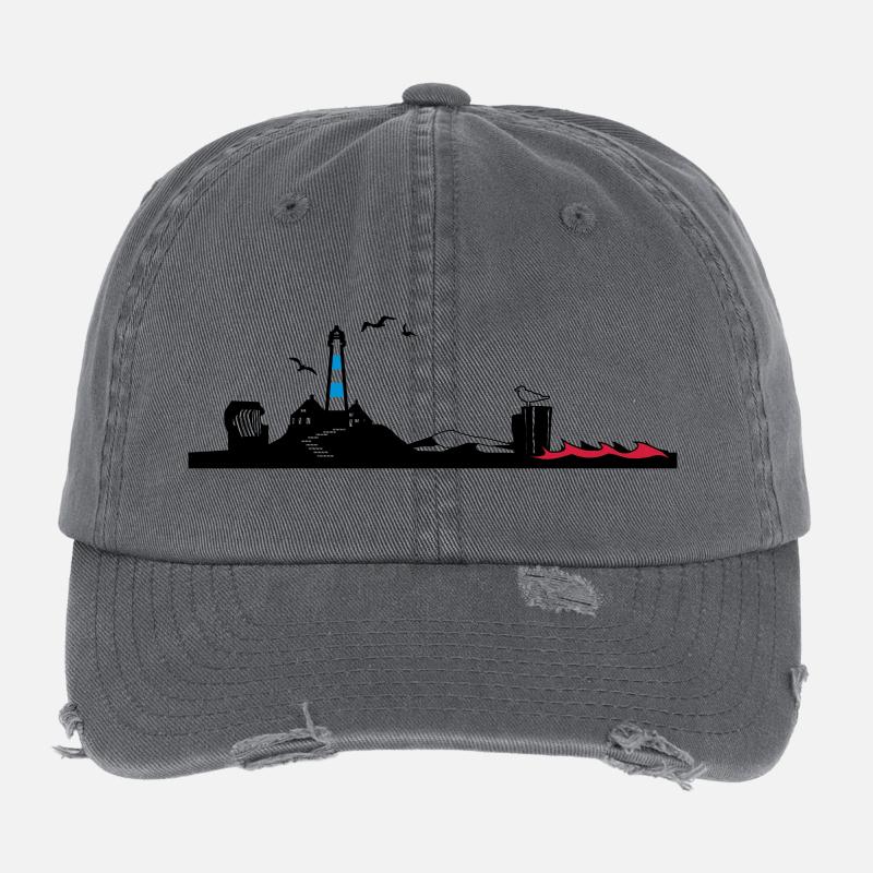 Silhouette mer du Nord Casquette vintage effet usé Flexfit