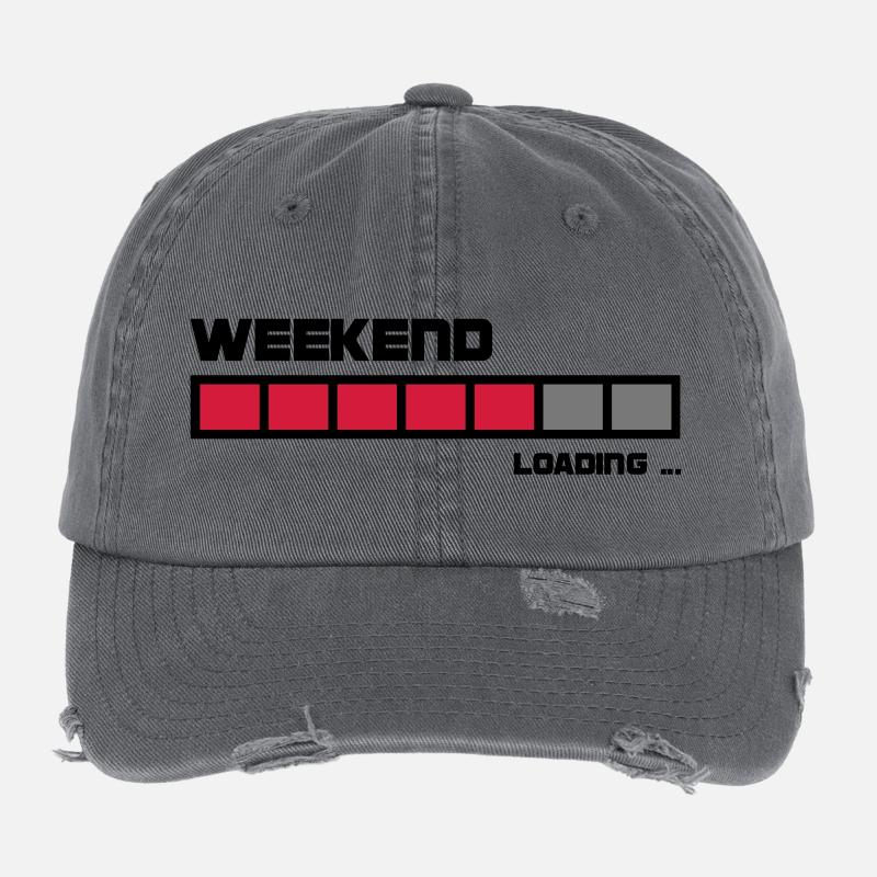 Loading Weekend | Fun t-shirt printing Flexfit Vintage Destroyed Cap