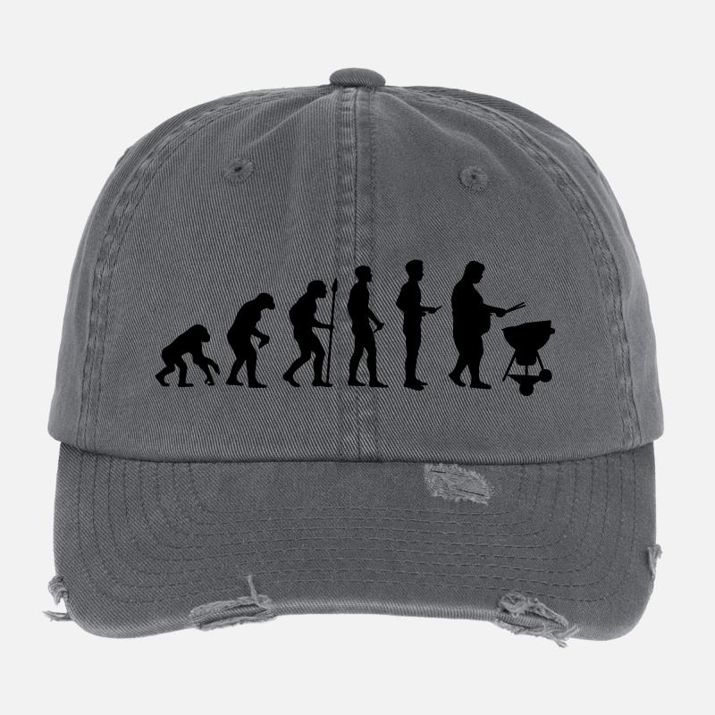 Fat man grill evolution Flexfit Vintage Destroyed Cap