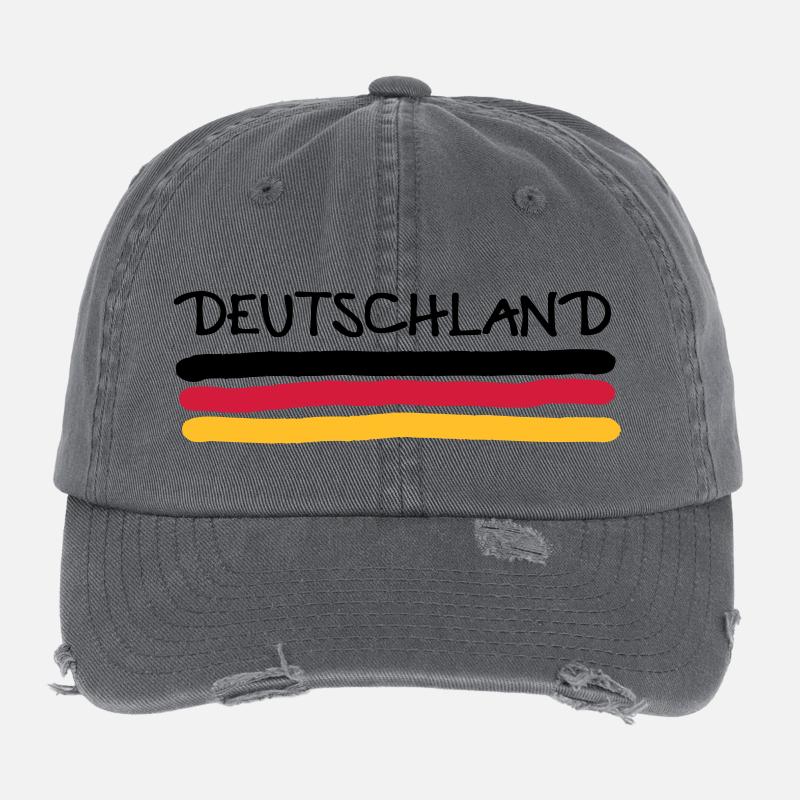 Deutschland Flexfit Vintage Destroyed Cap