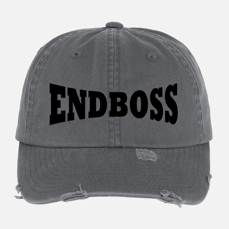 Finale logo de patron Casquette vintage effet usé Flexfit