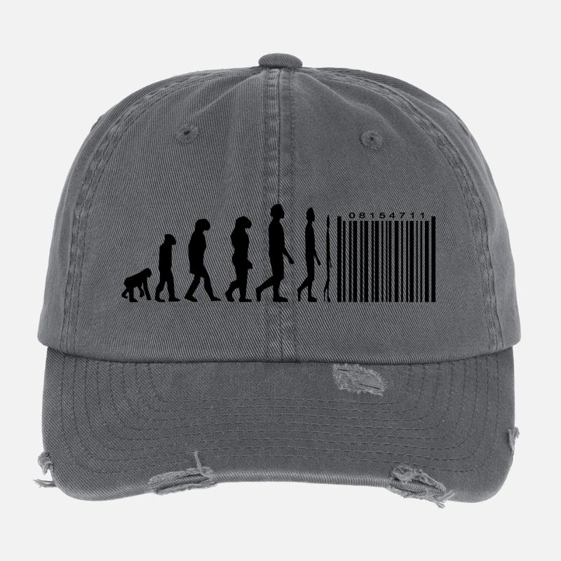 Evolution code à barres Casquette vintage effet usé Flexfit