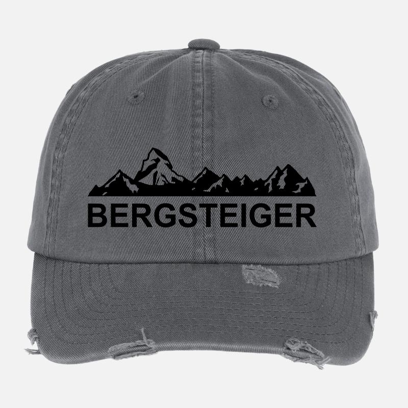 bergsteiger - Flexfit Vintage Destroyed Cap - Dunkelgrau