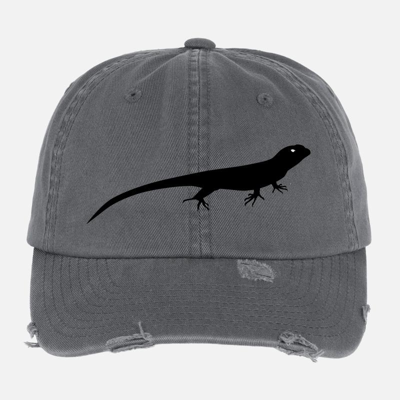 lézard Casquette vintage effet usé Flexfit