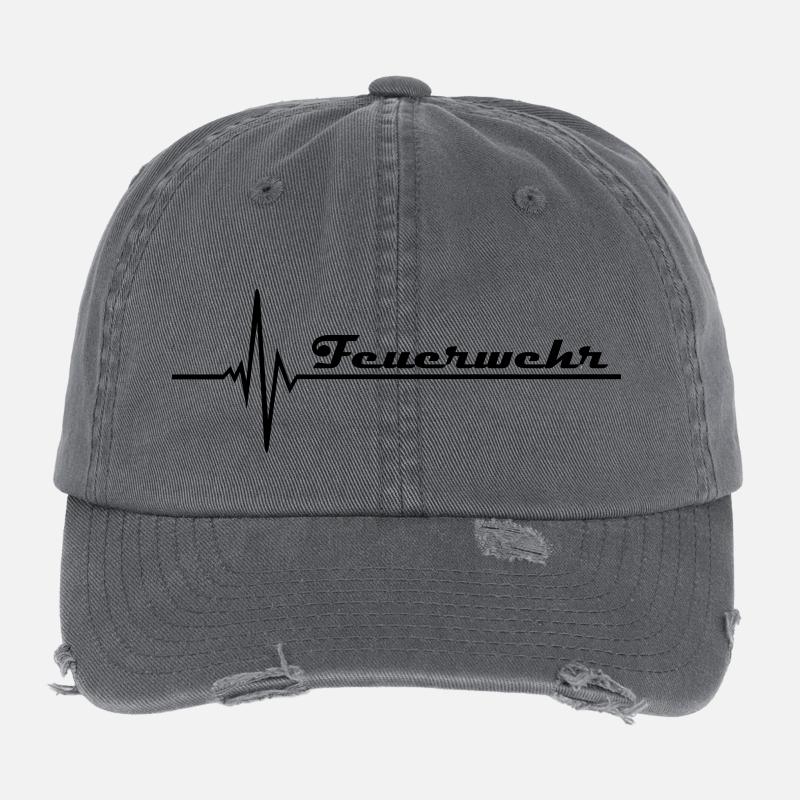Fire Flexfit Vintage Destroyed Cap