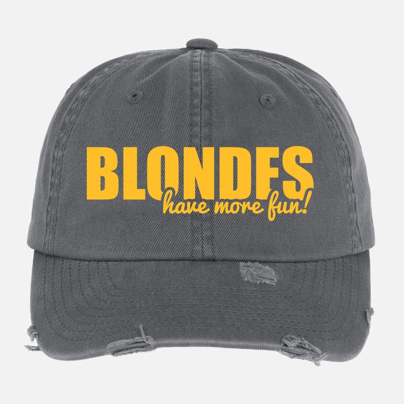 Blondes have more fun! Flexfit Vintage Destroyed Cap