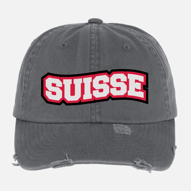 Suisse Design Flexfit Vintage Destroyed Cap