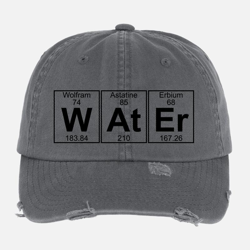 W-A-Er (eau) - complet Casquette vintage effet usé Flexfit