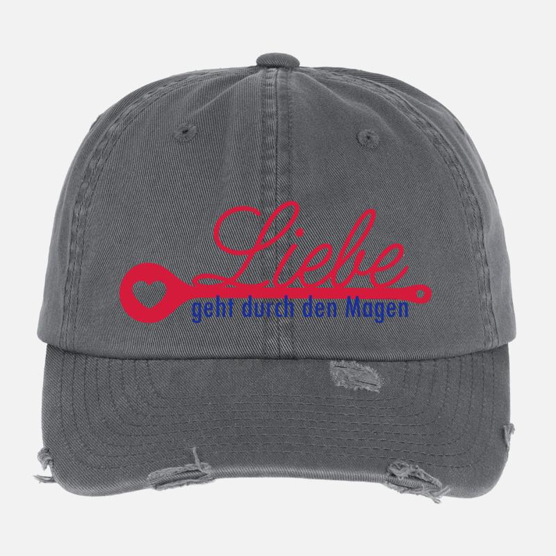 amour de l'estomac Casquette vintage effet usé Flexfit