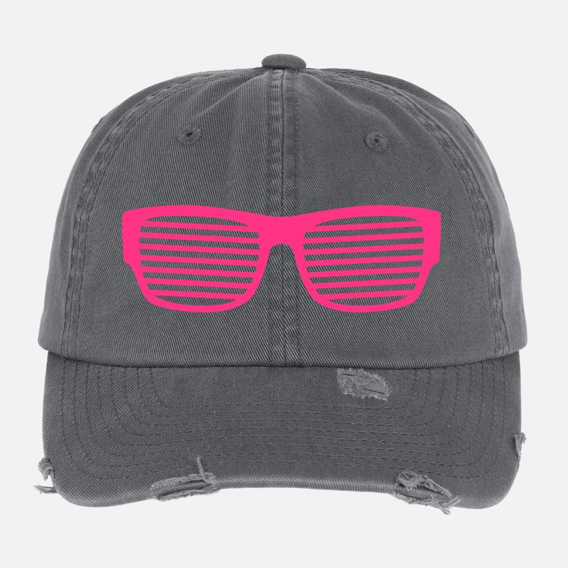 Sonnenbrille Sommer strahlend hell ultra cool Fun Flexfit Vintage Destroyed Cap