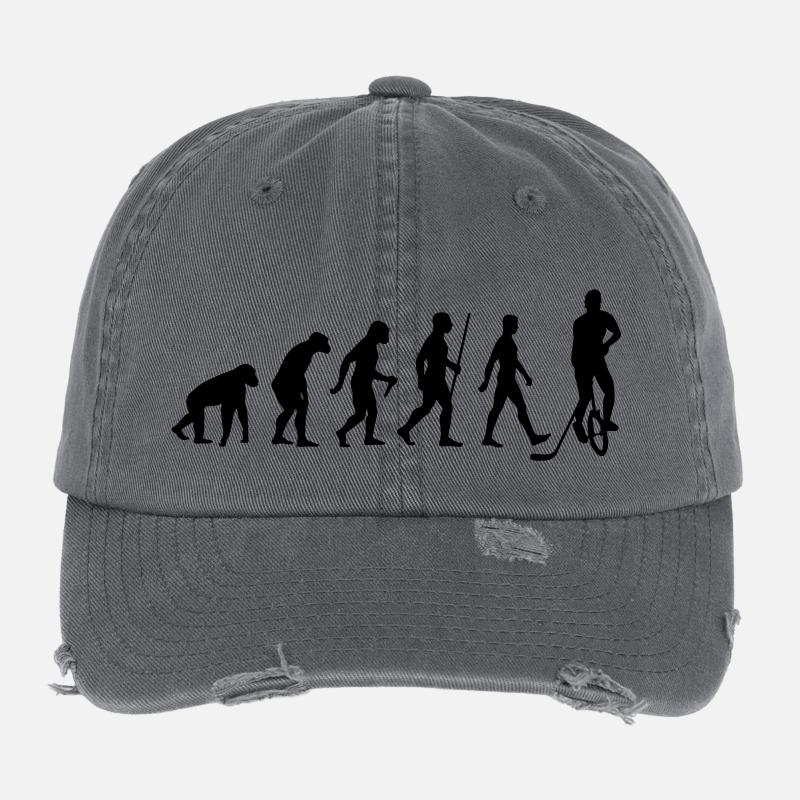 Evolution Einradhockey Flexfit Vintage Destroyed Cap