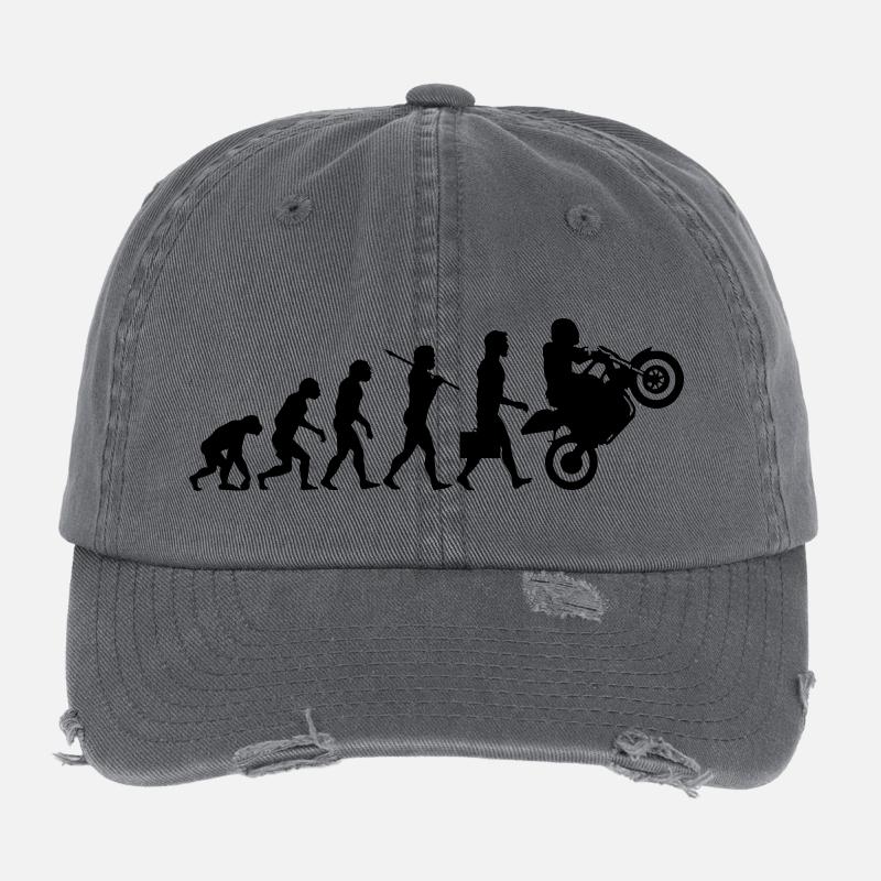 Evolution Motard Casquette vintage effet usé Flexfit