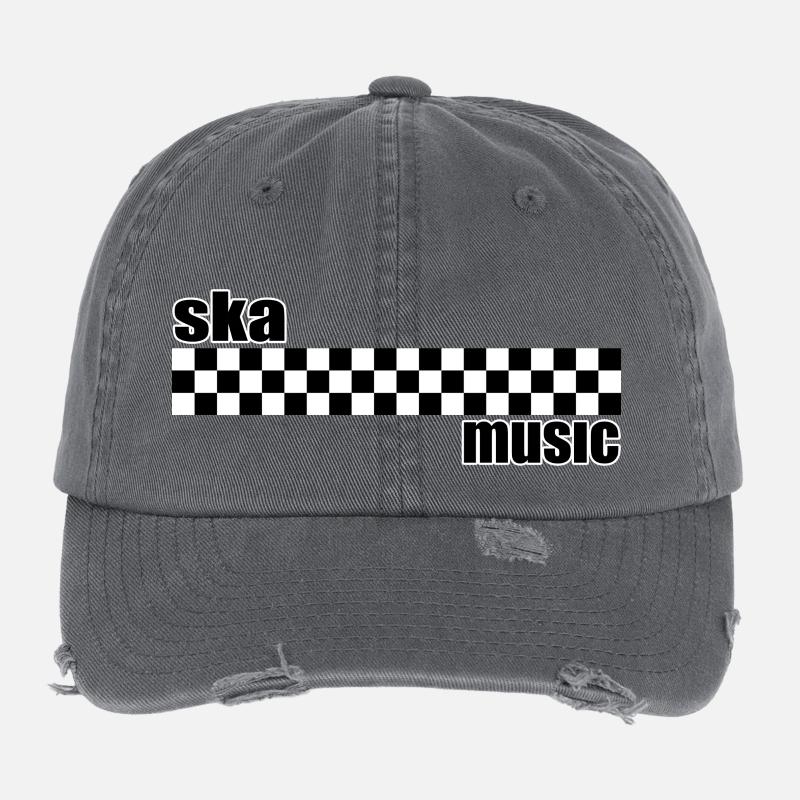 ska music Casquette vintage effet usé Flexfit