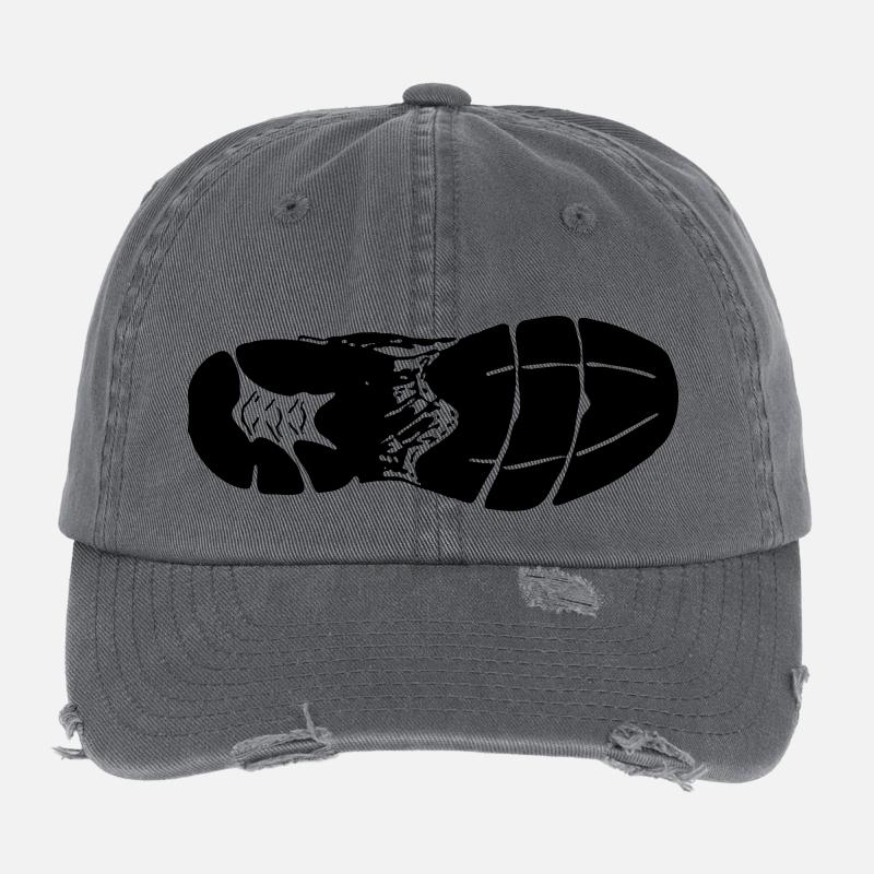 Sohle Laufschuh Flexfit Vintage Destroyed Cap