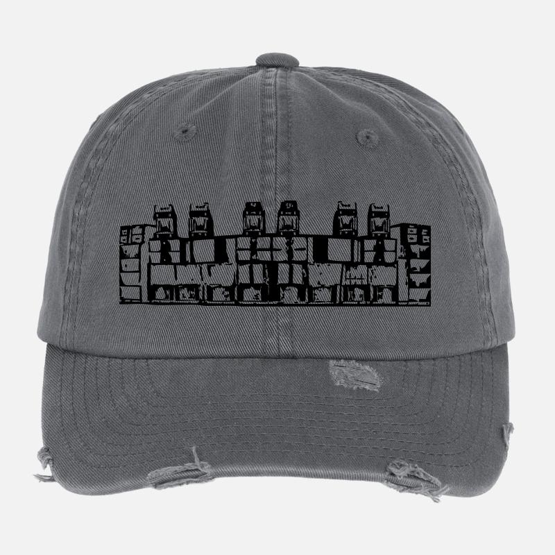 wall soundsystem ger / cz Flexfit Vintage Destroyed Cap