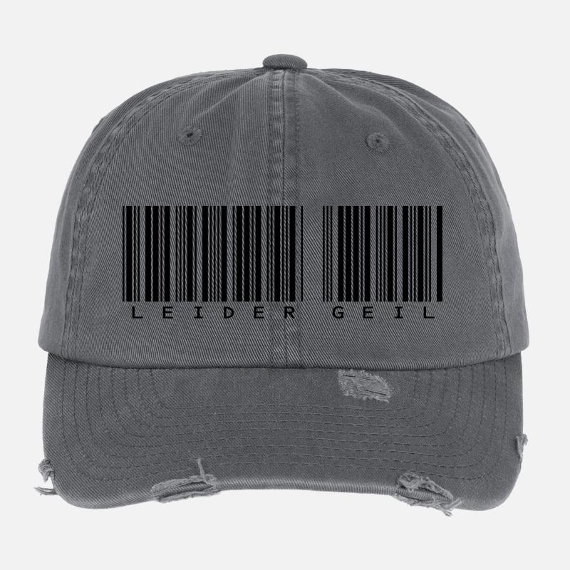 Leider Geil Barcode Flexfit Vintage Destroyed Cap
