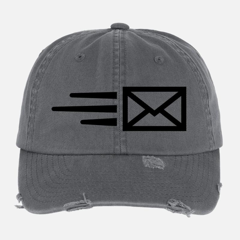 Lettre Casquette vintage effet usé Flexfit
