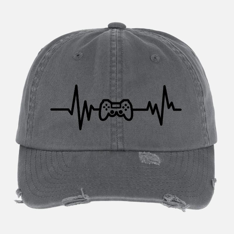 gaming Flexfit Vintage Destroyed Cap