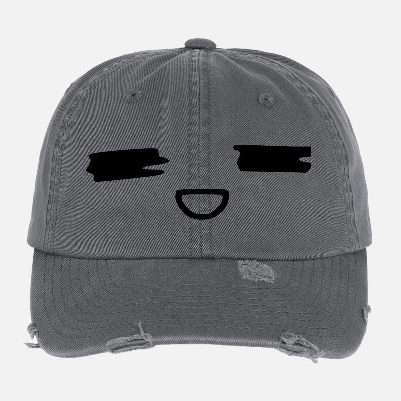 kawaii_face_16 Flexfit Vintage Destroyed Cap
