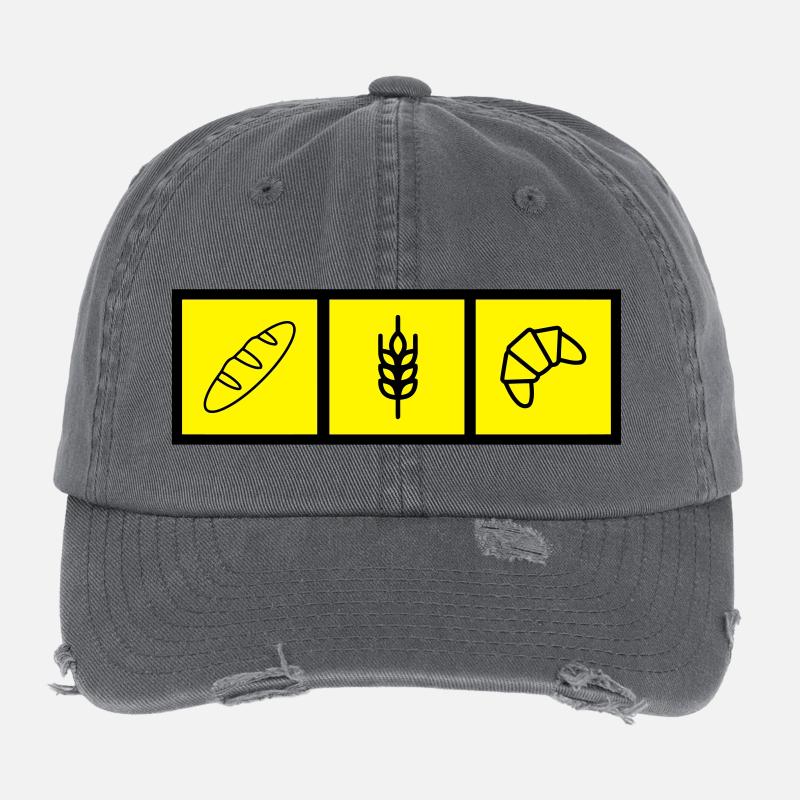 Bäcker / Bäckerei / Bäckerin / Brot Flexfit Vintage Destroyed Cap