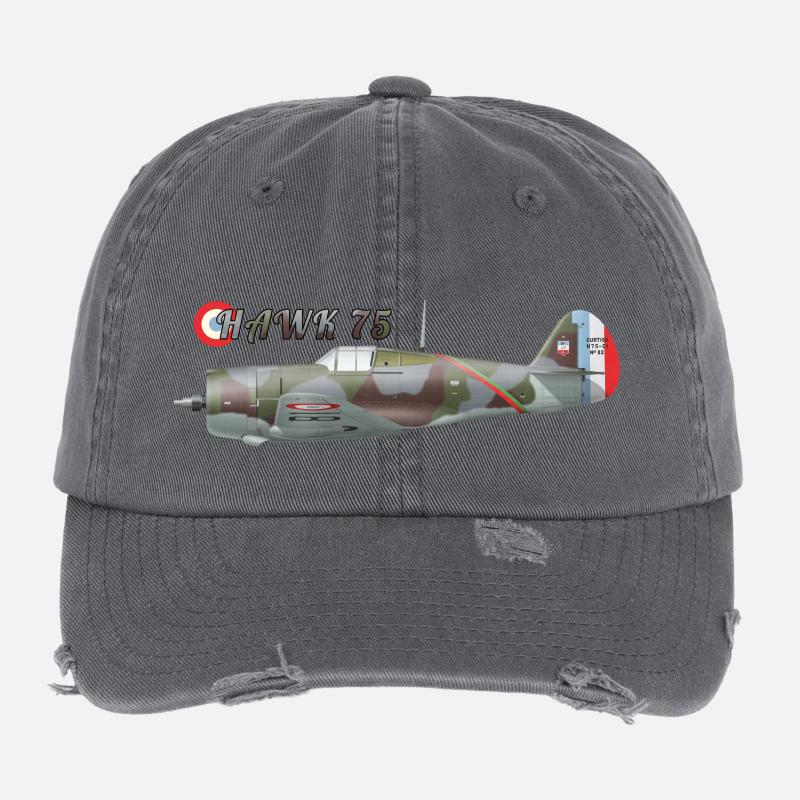 Hawk 75 Casquette vintage effet usé Flexfit