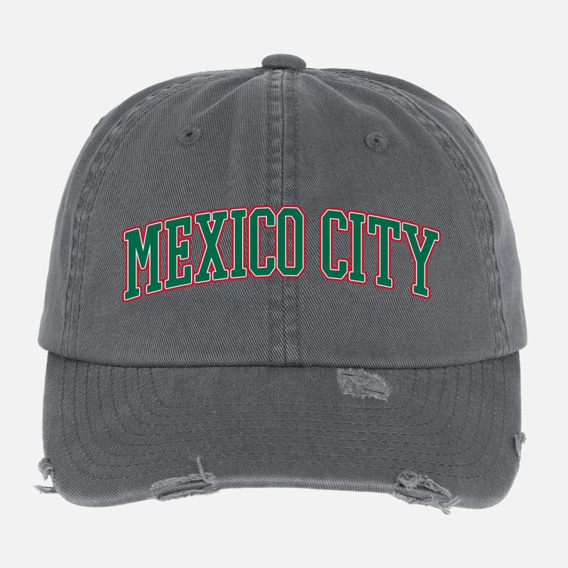 Contour Varsity de Mexico Casquette vintage effet usé Flexfit