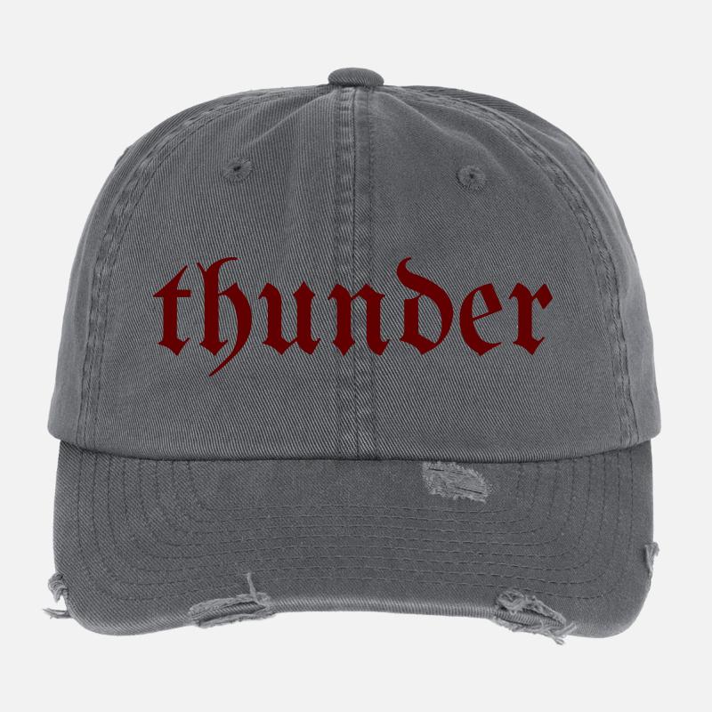 Thunder Gothic Casquette vintage effet usé Flexfit