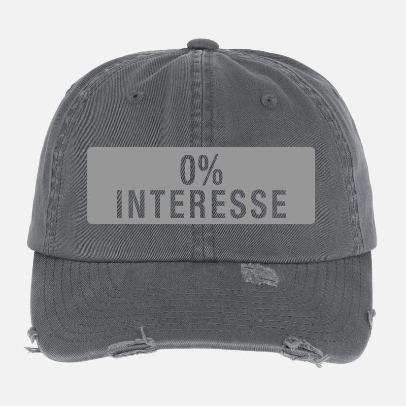 0% Interest Flexfit Vintage Destroyed Cap