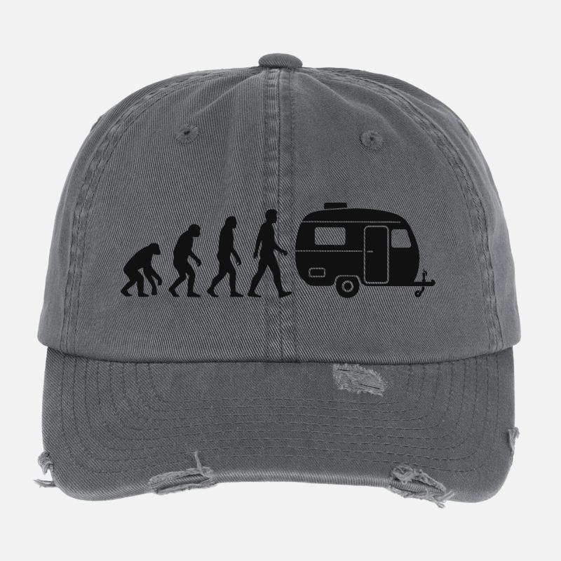 Evolution Caravan Camper Flexfit Vintage Destroyed Cap